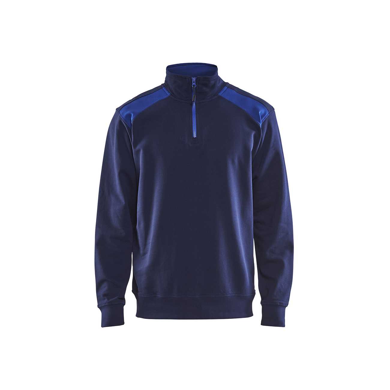 BLAKLADER 33531158 Half Zip 2 Tone Sweatshirt Work Sweatshirt MEN - 100% Cotton